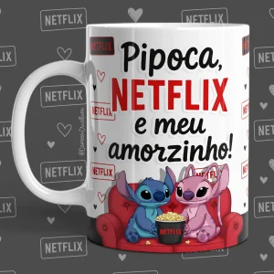 Caneca Dia dos Namorados Stitch