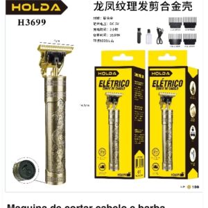 Maquina  Cortar Cabelo E Fazer A Barba Recarregável Dragao HOLDA H3699