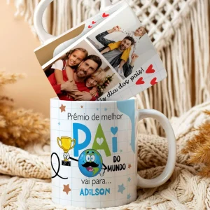 Caneca Dia dos Pais O Melhor (Foto do Seu pai)