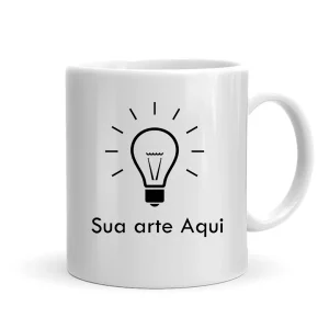 Caneca Branca Personalizada Com o Tema de Sua Preferencia 325ml