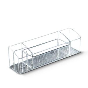 Organizador de maquilhagem acrílico transparente