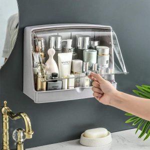 Organizador de parede para casa de banho